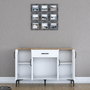 Hanah Home Gabinete Multipropósito Blanco y Nuez